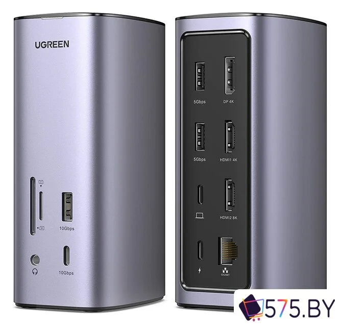 Док-станция Ugreen USB C Triple Display Docking Station 12-in-1 90325 в магазине 575.by