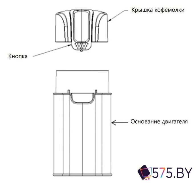 Электрическая кофемолка MAUNFELD MF-523S в магазине 575.by