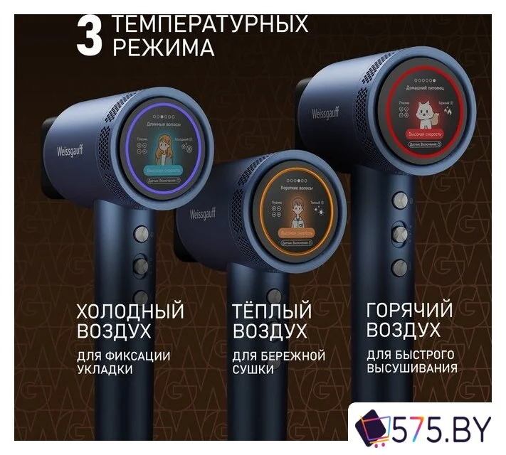 Фен Weissgauff WHD 161 BLDC Infrared Plasma Care в магазине 575.by