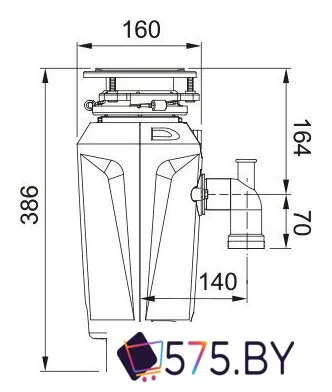 Измельчитель пищевых отходов Franke Slim 100 134.0715.095 в магазине 575.by