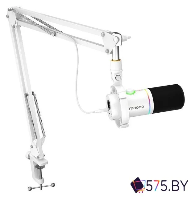 Проводной микрофон Maono PD200XS (белый) в магазине 575.by