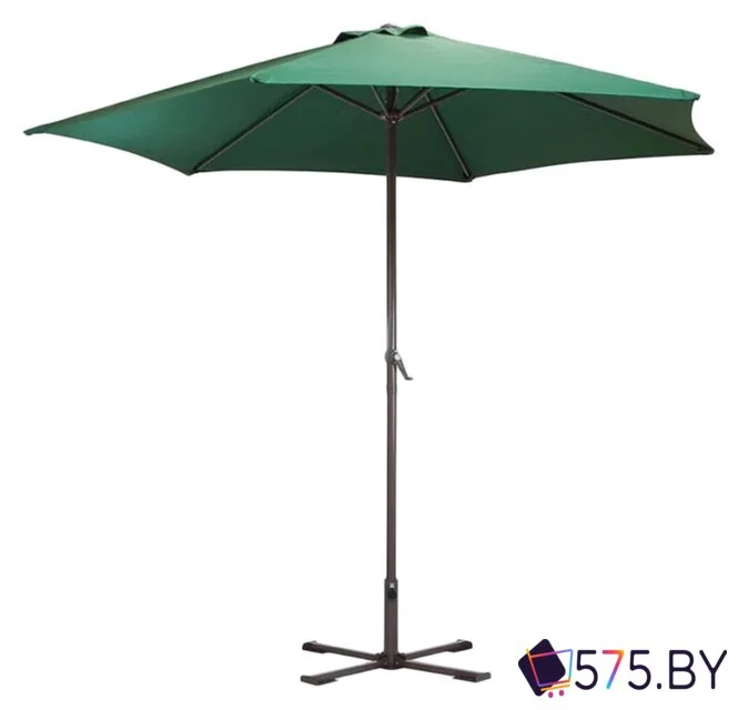 Садовый зонт Ecos GU-03 (зеленый, с подставкой) в магазине 575.by