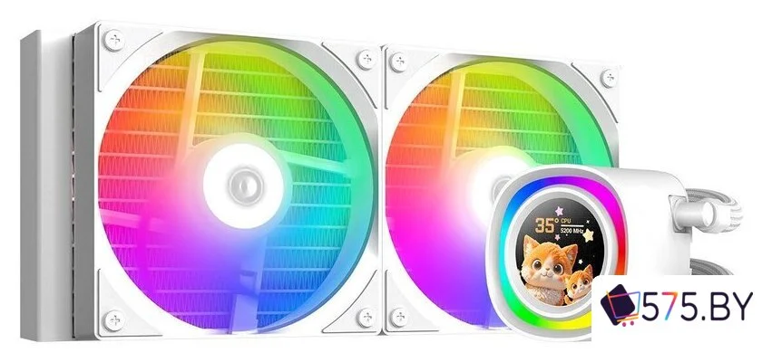 Система жидкостного охлаждения для процессора ID-Cooling FX240 LCD White в магазине 575.by