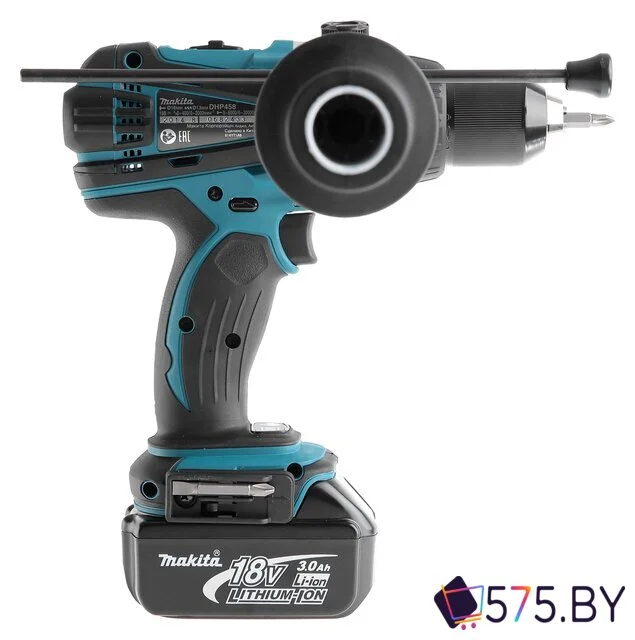 Ударная дрель-шуруповерт Makita DHP458RFE (с 2-мя АКБ, кейс) в магазине 575.by