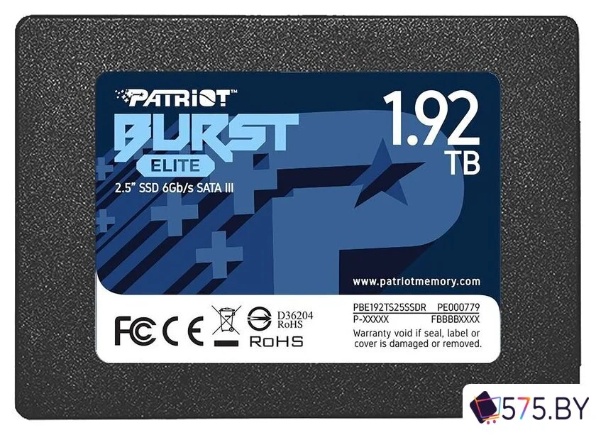 SSD Patriot Burst Elite 1.92TB PBE192TS25SSDR в магазине 575.by