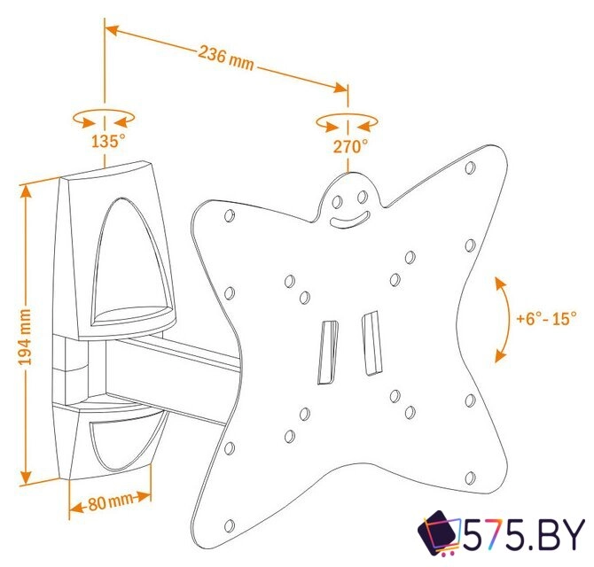 Кронштейн для телевизора Holder LCDS-5037 в магазине 575.by