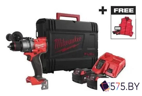 Ударная дрель-шуруповерт Milwaukee M18 FPD3MC-502X 4933499451 (с 2-мя АКБ, кейс) в магазине 575.by