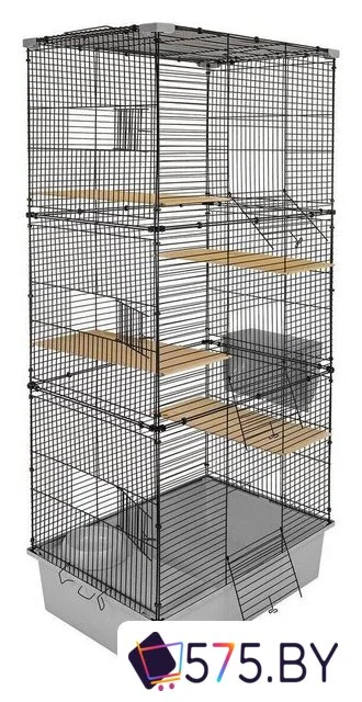 Клетка Дарэленд Craft 60 Шиншилла-3 43072св-сер-черн в магазине 575.by