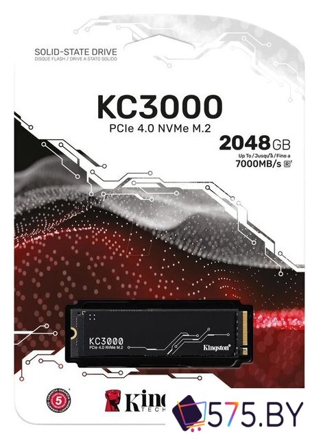 SSD Kingston KC3000 2TB SKC3000D/2048G в магазине 575.by
