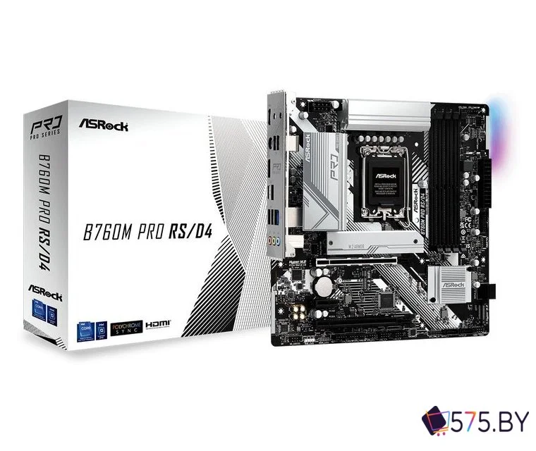 Материнская плата ASRock B760M Pro RS/D4 в магазине 575.by