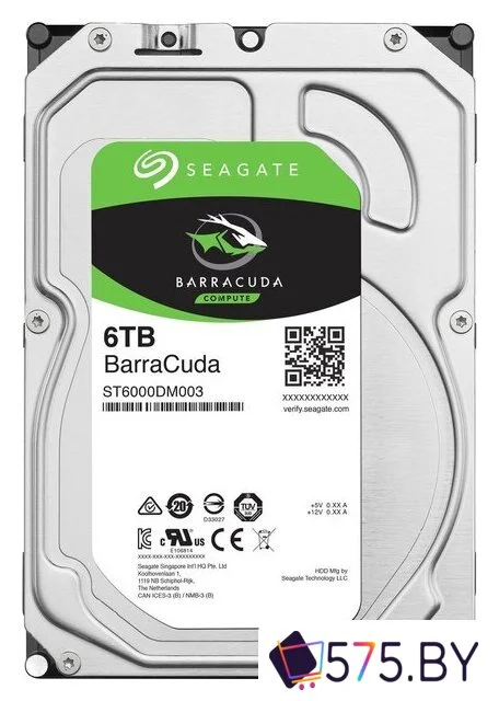 Жесткий диск Seagate BarraCuda 6TB ST6000DM003 в магазине 575.by