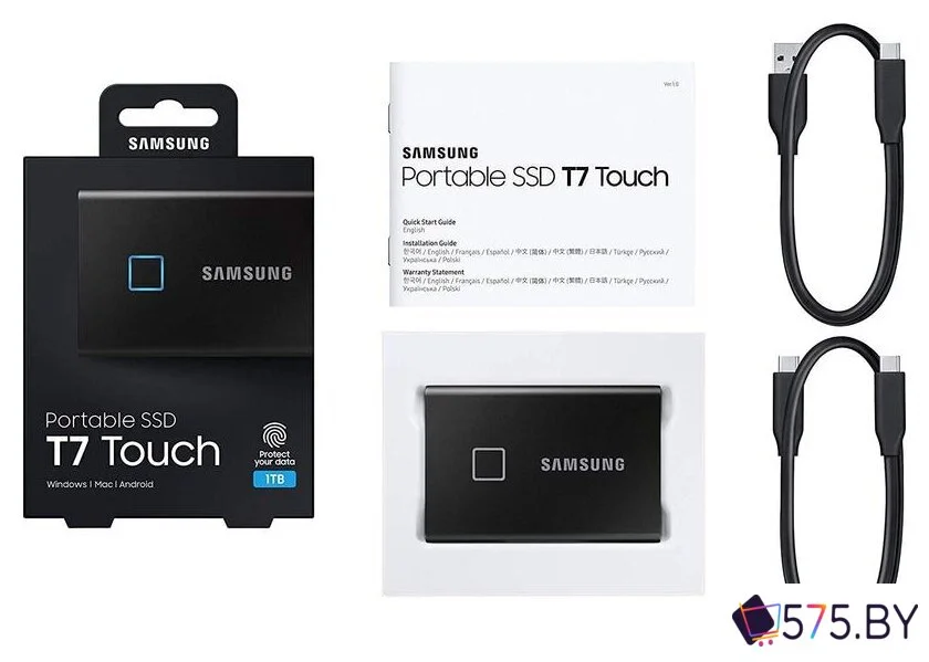Внешний накопитель Samsung T7 Touch 2TB (черный) в магазине 575.by