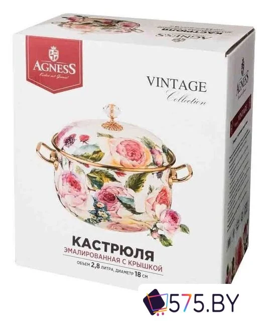 Кастрюля Agness Royal Garden 950-082 в магазине 575.by