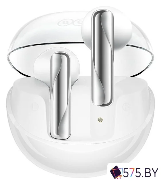 Наушники QCY AilyBuds Clear (белый/серебиристый) в магазине 575.by