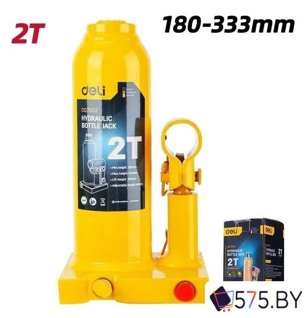 Бутылочный домкрат Deli DQ71002 2т в магазине 575.by