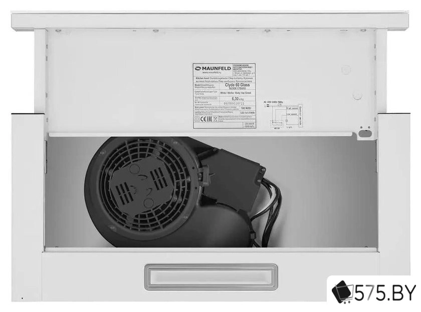 Кухонная вытяжка MAUNFELD Clyde 60 (белое стекло) в магазине 575.by