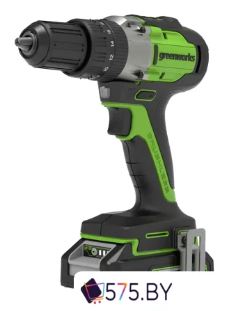 Ударная дрель-шуруповерт Greenworks GD24DD60K2 3704107UA (с 1-им АКБ) в магазине 575.by