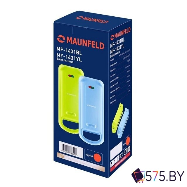Вафельница MAUNFELD MF-1431BL в магазине 575.by