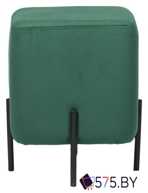 Пуфик ВВР Агат Лайт (изумруд/черный, велюр) в магазине 575.by