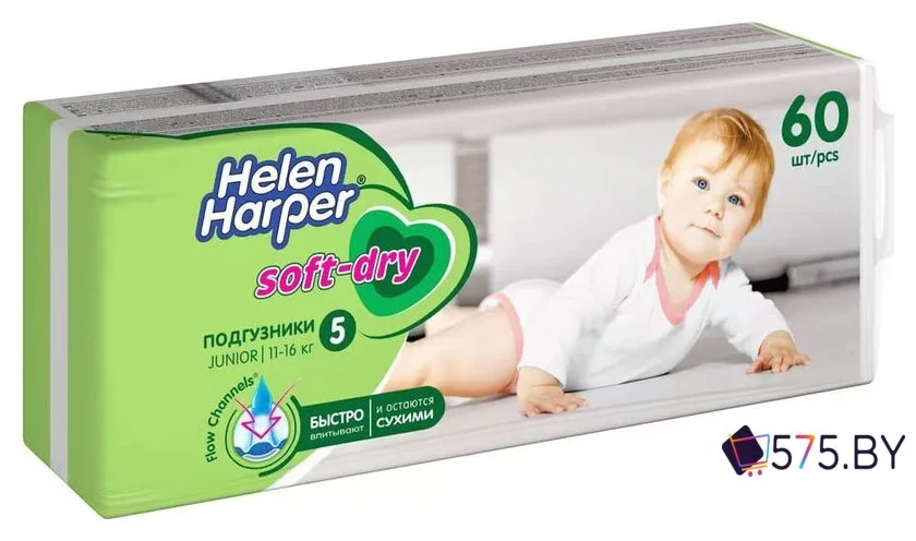 Подгузники Helen Harper Soft & Dry Junior (60 шт) в магазине 575.by