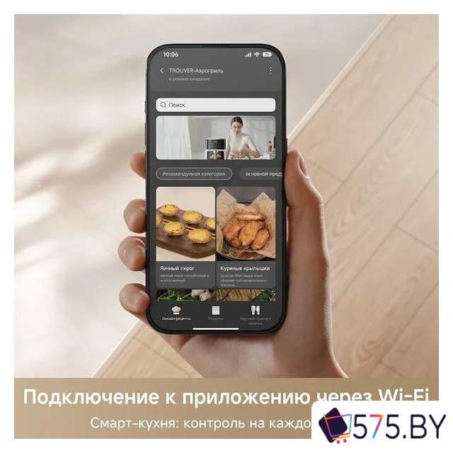 Аэрогриль (аэрофритюрница) Trouver Air Fryer FD10 Pro Max (белый) в магазине 575.by