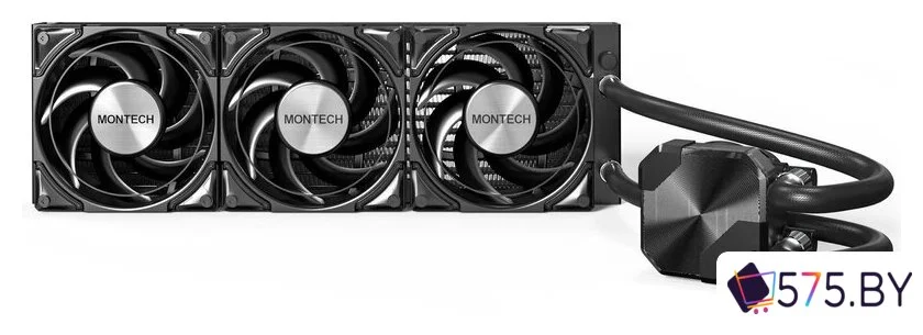 Система жидкостного охлаждения для процессора Montech HyperFlow Silent 360 (черный) в магазине 575.by