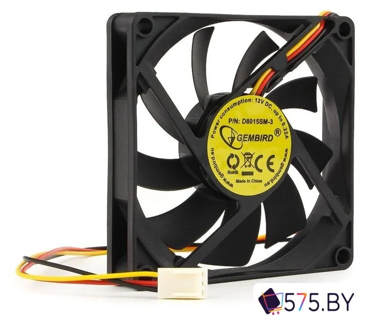 Вентилятор для корпуса Gembird D8015SM-3 (80 мм) в магазине 575.by