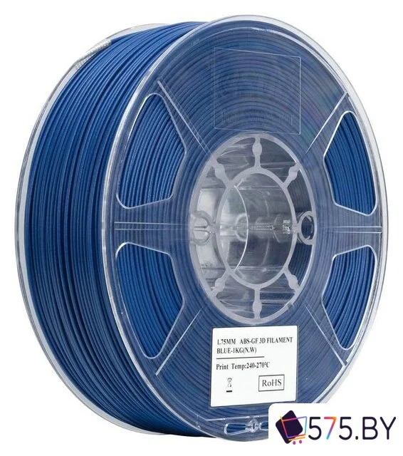 Пластик eSUN ABS-GF ABS-GF175U1TZ1 (1.75мм, 1кг, синий) в магазине 575.by