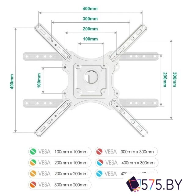 Кронштейн для телевизора Onkron M4 (белый) в магазине 575.by