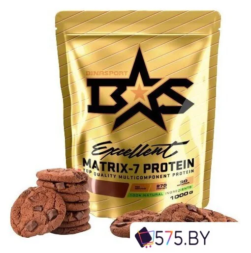 Протеин комплексный Binasport Excellent Matrix-7 Protein (1000г, шоколадное печенье) в магазине 575.by