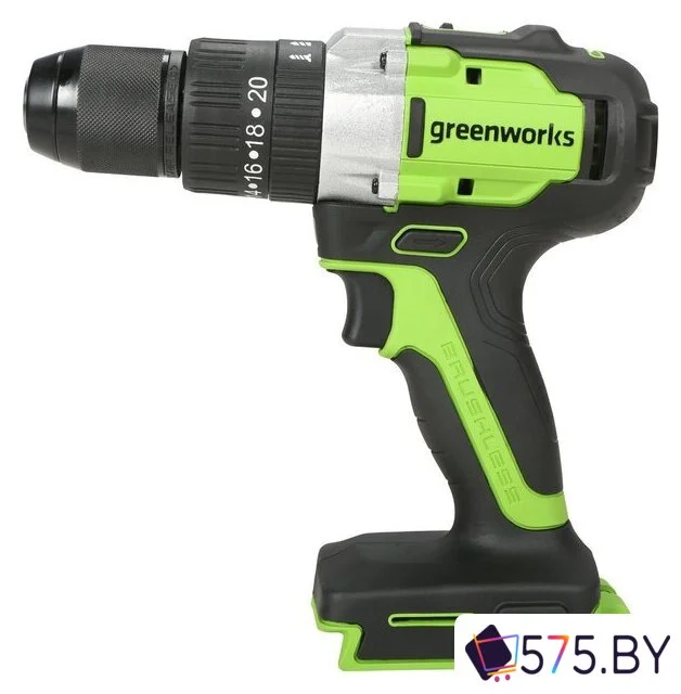 Ударная дрель-шуруповерт Greenworks GD24DD60 3704107CUB (с 1-им АКБ) в магазине 575.by