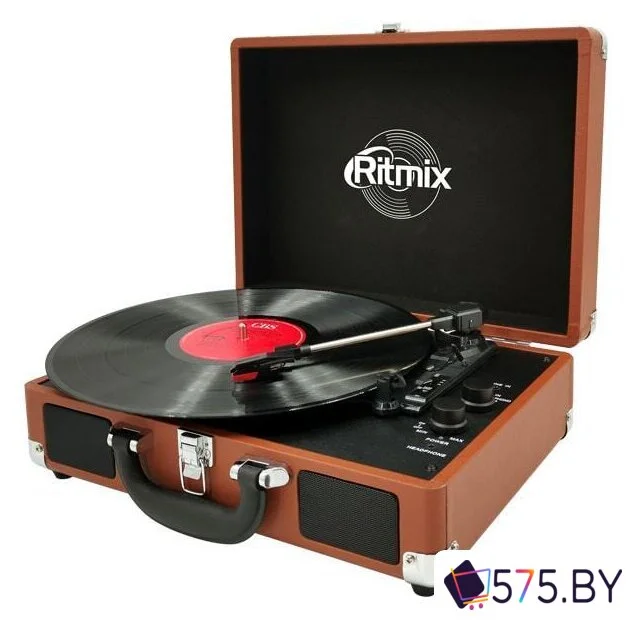 Виниловый проигрыватель Ritmix LP-160B (коричневый) в магазине 575.by