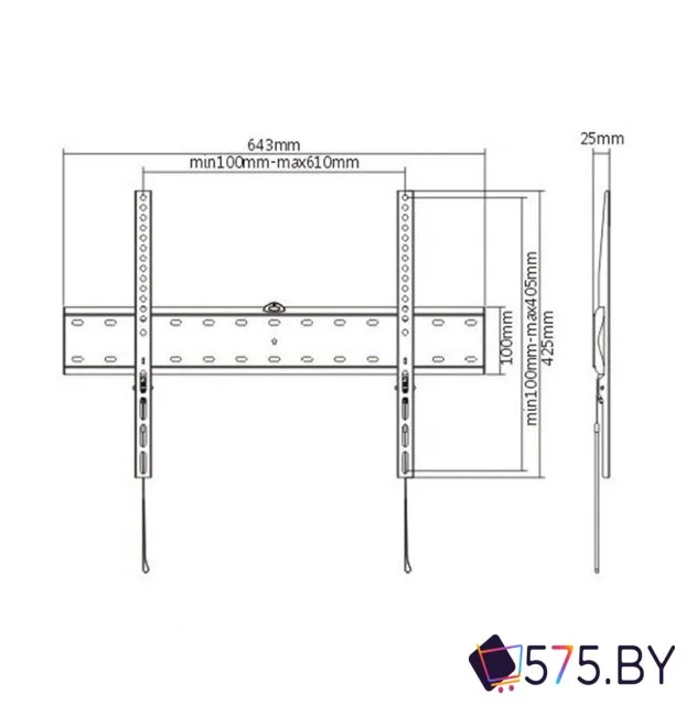 Кронштейн для телевизора Gembird WM-70F-01 в магазине 575.by