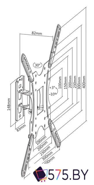 Кронштейн для телевизора Ultramounts UM859 в магазине 575.by