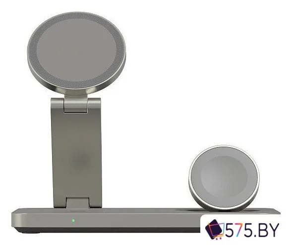 Беспроводное зарядное Magssory Yoga 3 в 1 Charging Station для Samsung Qi2 WCH017t (титан) в магазине 575.by