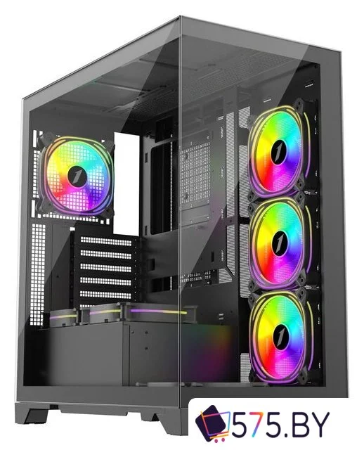 Корпус 1stPlayer Mi8 MI8-BK-3FC7R-1FC7 (черный) в магазине 575.by