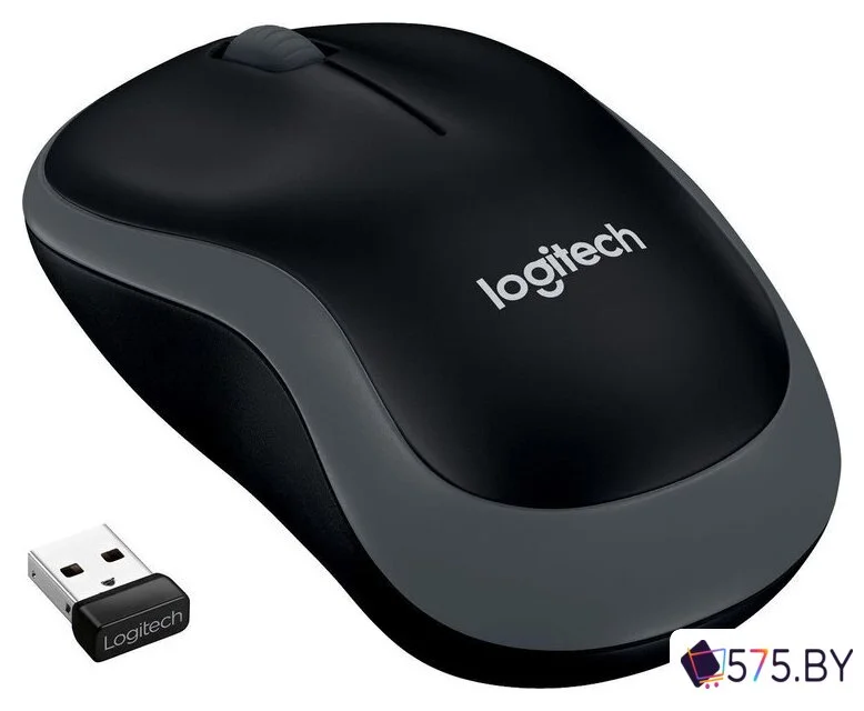 Мышь Logitech M185 (черный/серый) в магазине 575.by