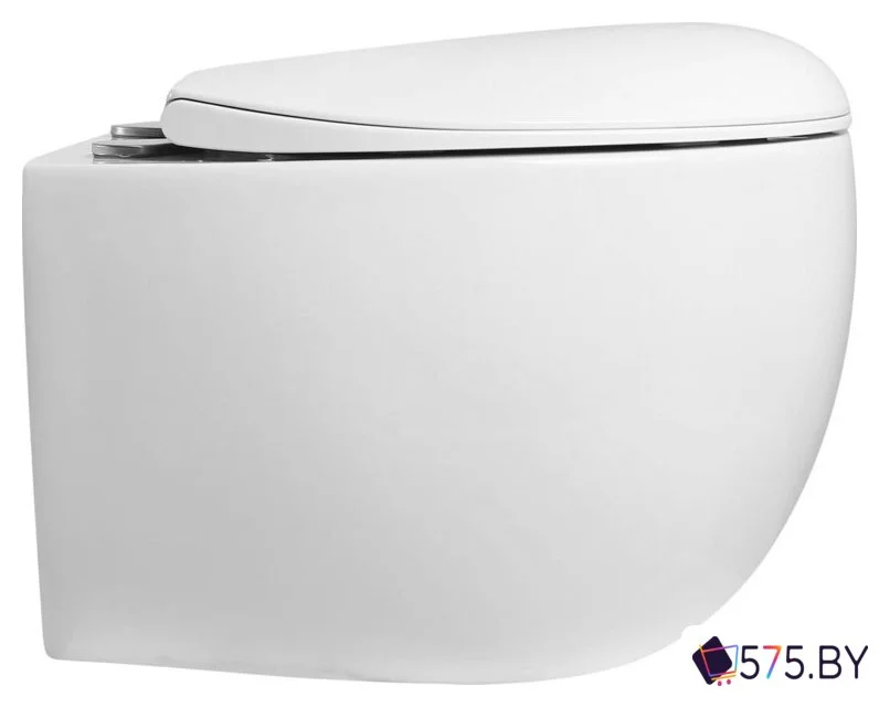 Унитаз подвесной Roxen Egg в комплекте с инсталляцией StounFix Dual Fresh 6 в 1 968085 (кнопка: брашированное золото) в магазине 575.by
