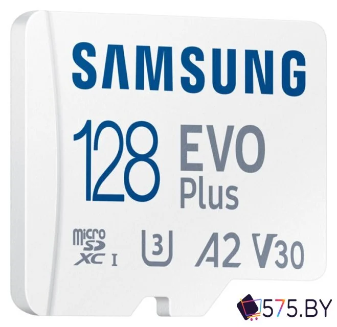 Карта памяти Samsung EVO Plus 2024 microSDXC 128GB (с адаптером) в магазине 575.by