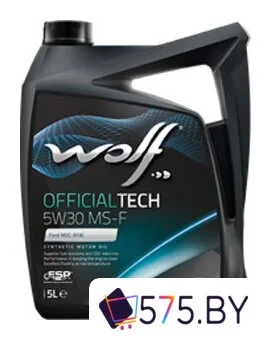 Моторное масло Wolf Official Tech 5W-30 MS-F 5л в магазине 575.by