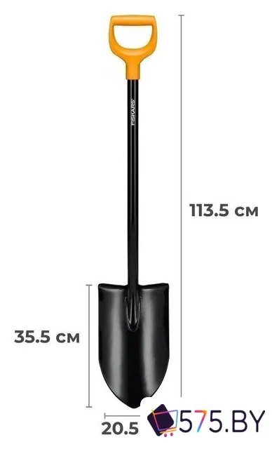 Лопата штыковая остроконечная Fiskars XL Blade 1067516 в магазине 575.by