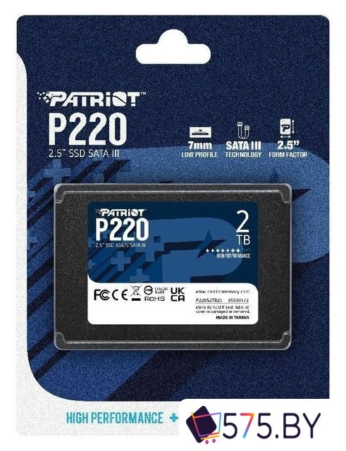 SSD Patriot P220 2TB P220S2TB25 в магазине 575.by