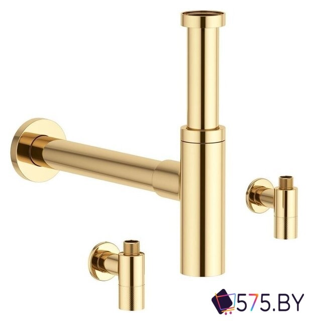Вентиль Wellsee Drainage System 182148001, угловой (2 шт, золото) в магазине 575.by