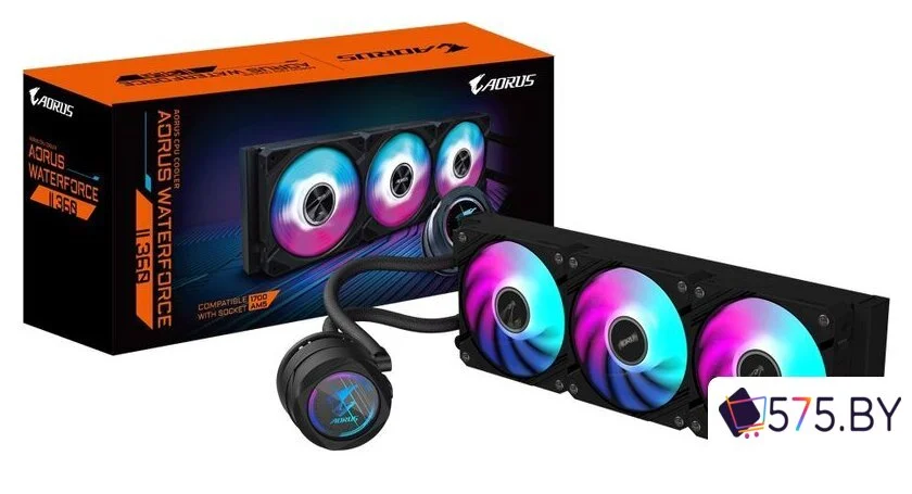 Система жидкостного охлаждения для процессора Gigabyte Aorus Waterforce II 360 в магазине 575.by