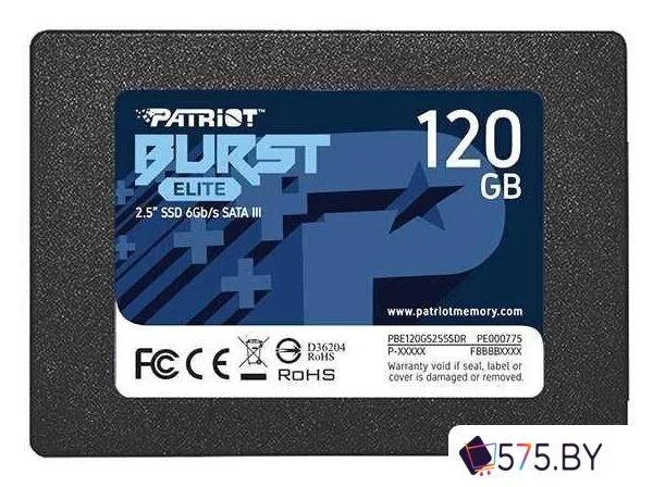 SSD Patriot Burst Elite 120GB PBE120GS25SSDR в магазине 575.by