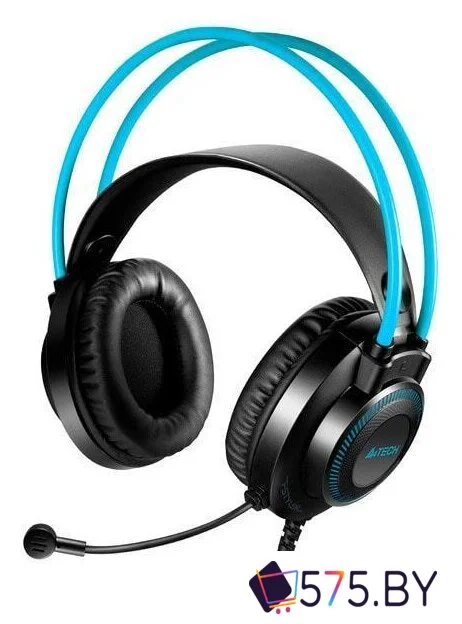 Наушники A4Tech Fstyler FH200i (черный/голубой) в магазине 575.by