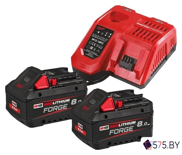 Аккумулятор с зарядным устройством Milwaukee M18FORGENRG-802 4933498612 (12-18В + 18В/8 Ач) в магазине 575.by