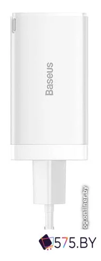 Сетевое зарядное Baseus GaN5 Pro Fast Charger 2C+U 65W (белый) в магазине 575.by