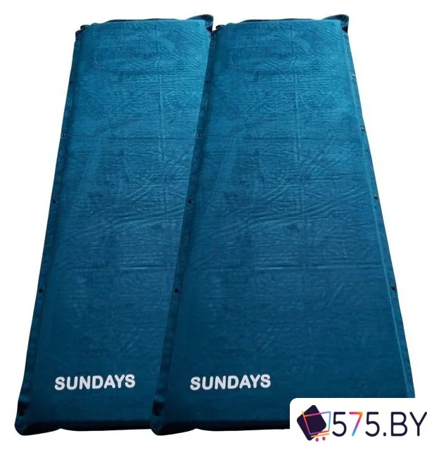 Самонадувающийся коврик Sundays ZC-SIM006 (5см, 2шт, синий) в магазине 575.by