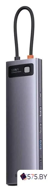 Док-станция Baseus Metal Gleam Series 12-in-1 Multifunctional Type-C Hub Docking Station WKWG020213 в магазине 575.by